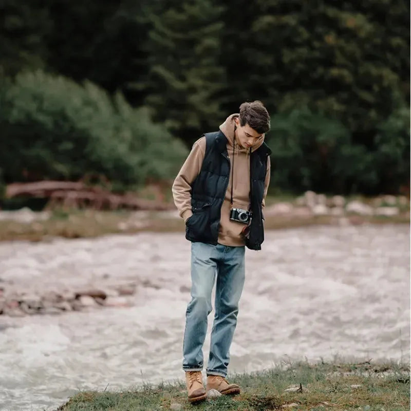 Jick | Funktionelle schwarze Steppweste für Herren