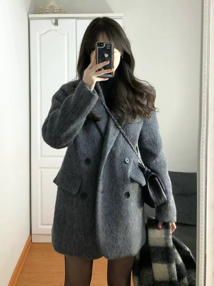 Izavela | Modische lockere Kaschmir-Sakko für Frauen