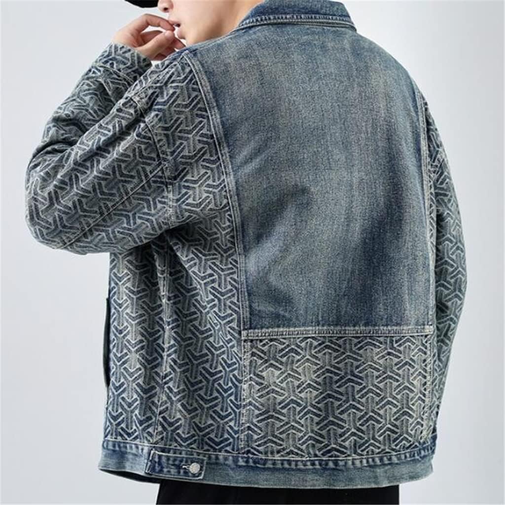 Auriel | Jeansjacke mit gemusterten Ärmeln