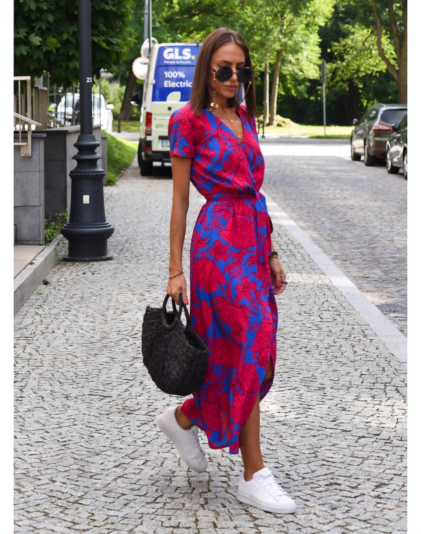 Sabina | Kleid mit Blumendruck Frühling/Sommer