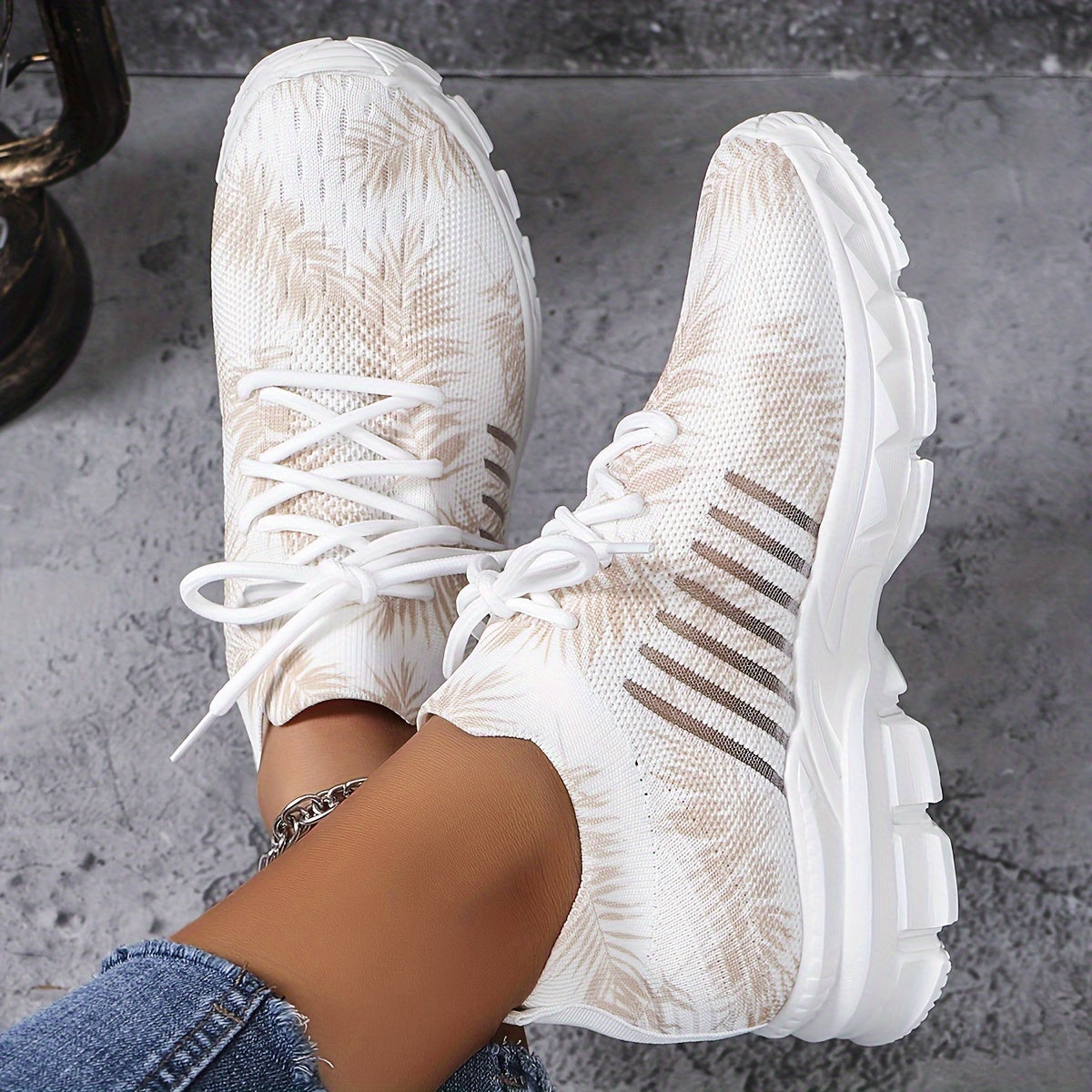 Chaya | Weiße Bequeme Sneaker