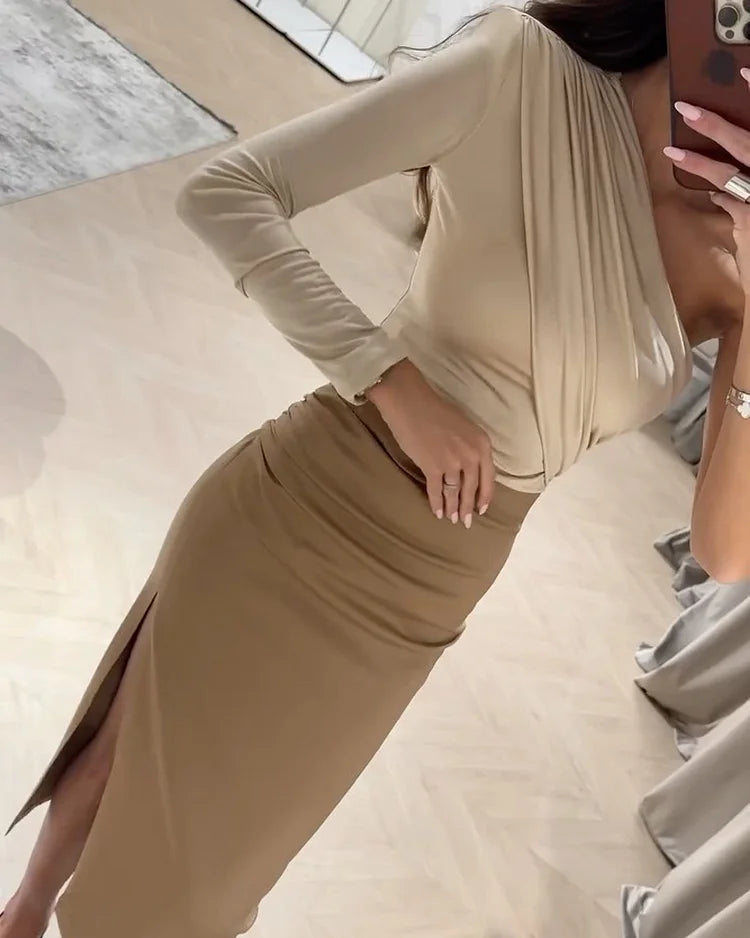 Dayanara | Elegantes Top & Rock mit einer Schulter