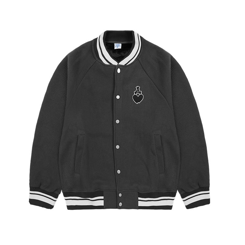 Lattey | Herren Bomberjacke aus Waffelstoff mit Stickerei, locker geschnitten