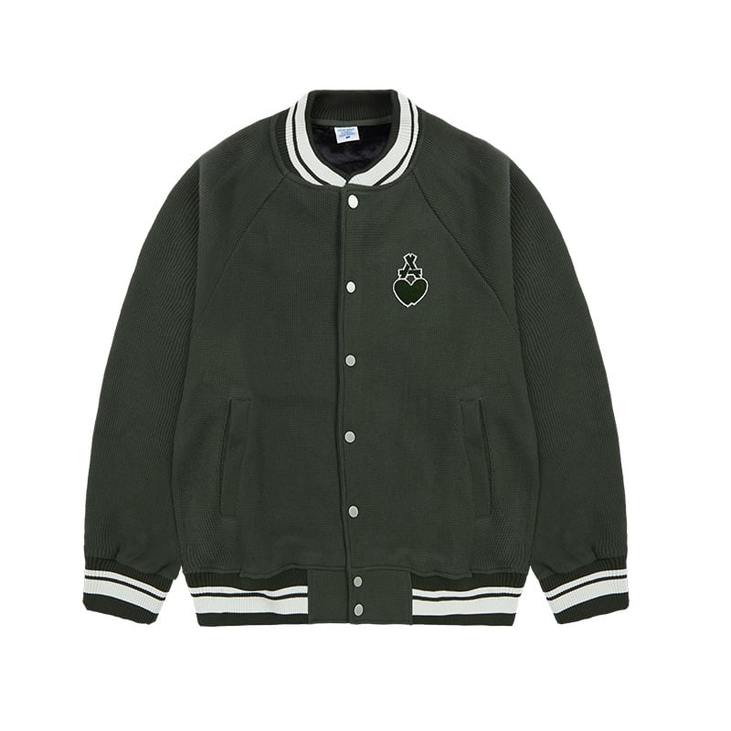 Lattey | Herren Bomberjacke aus Waffelstoff mit Stickerei, locker geschnitten