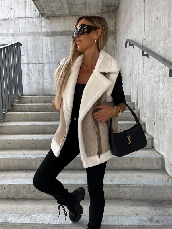 Farie | Ärmelloser Wollmantel