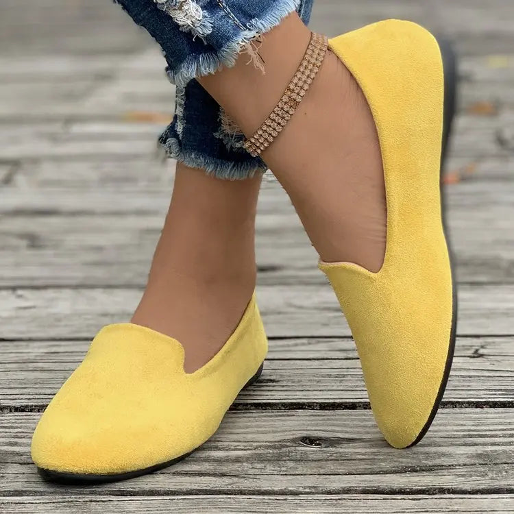 Pax | Bequeme Slip-On Flache Schuhe mit Spitzem Zehenbereich