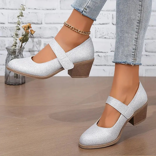 Eliane  | Pailletten Pumps mit mittlerem Absatz