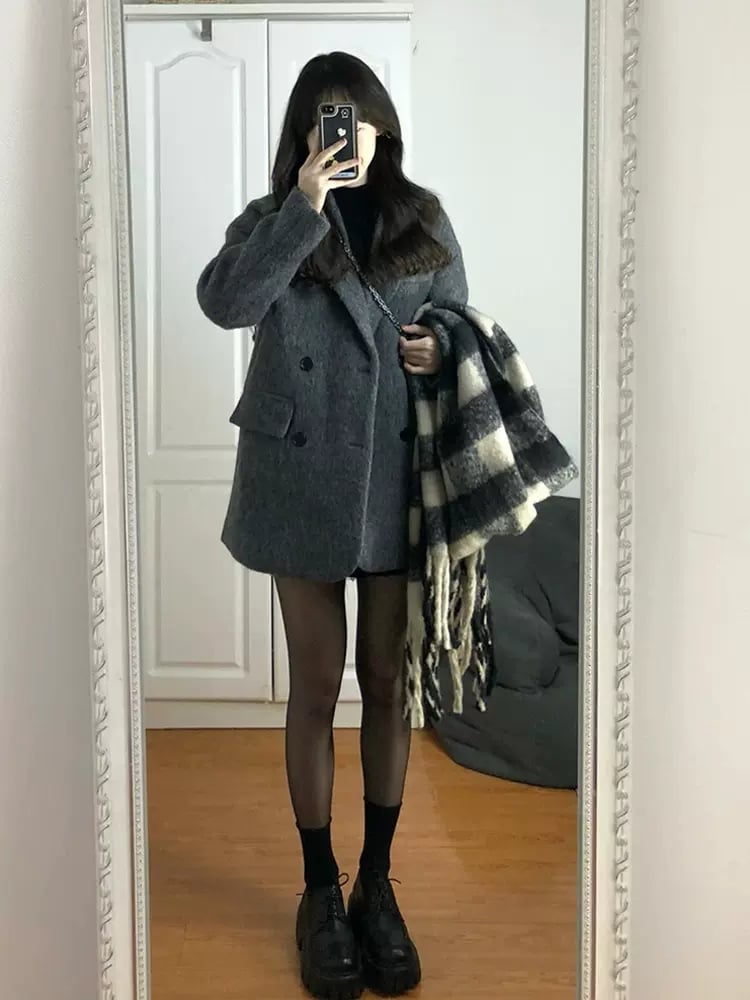 Izavela | Modische lockere Kaschmir-Sakko für Frauen