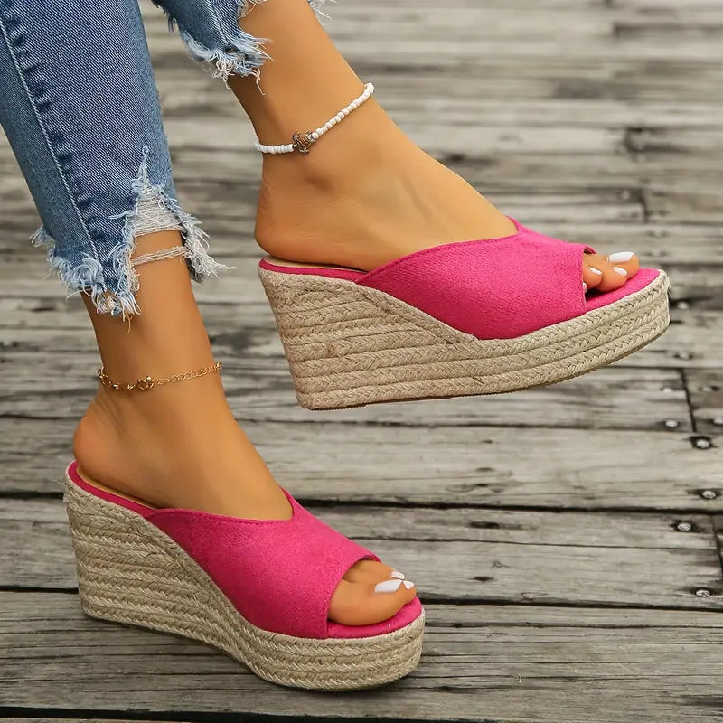 Norrie | Espadrille-Keilsandalen zum Hineinschlüpfen