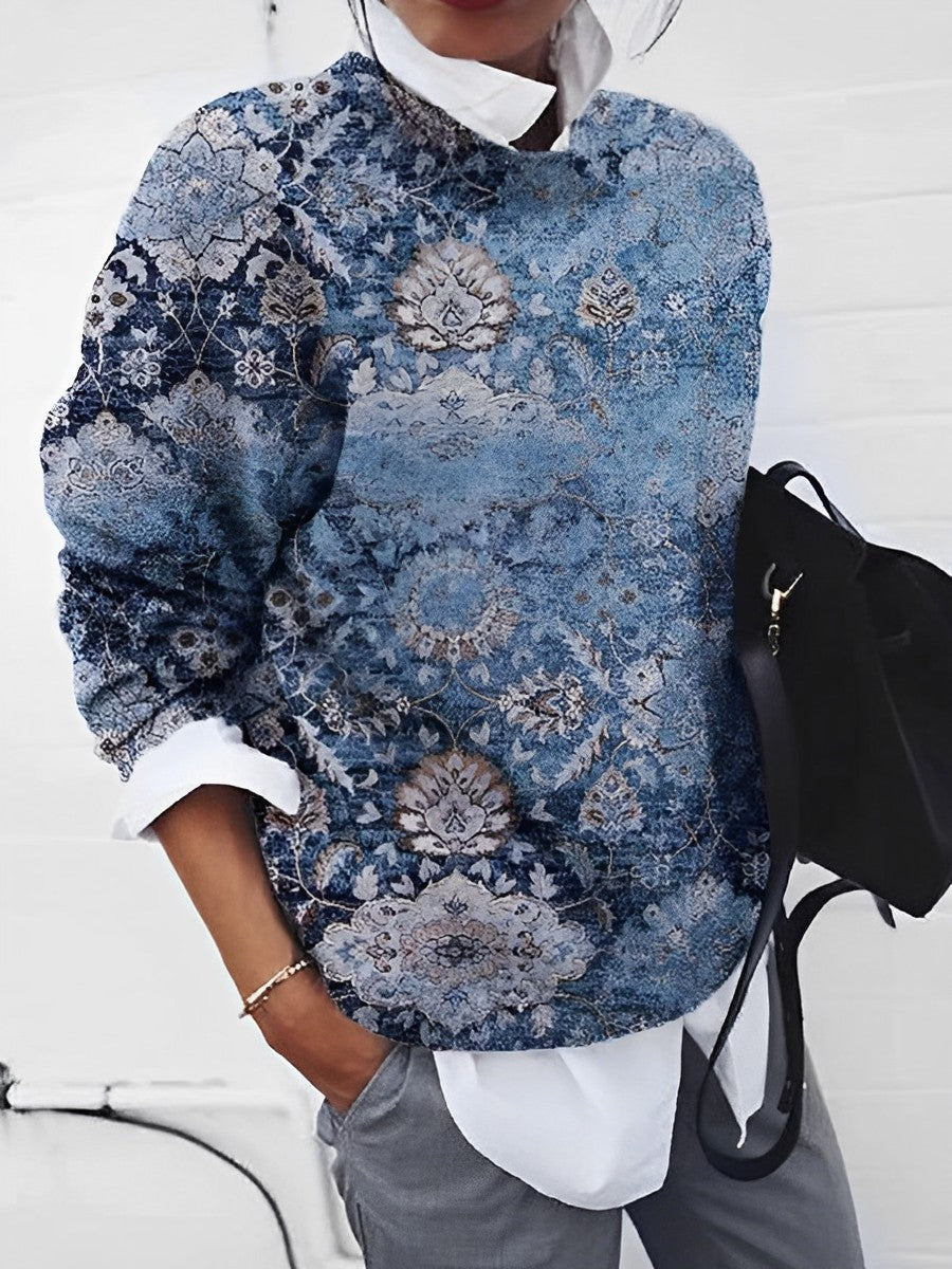 Miste | Blauer Rundhalspullover