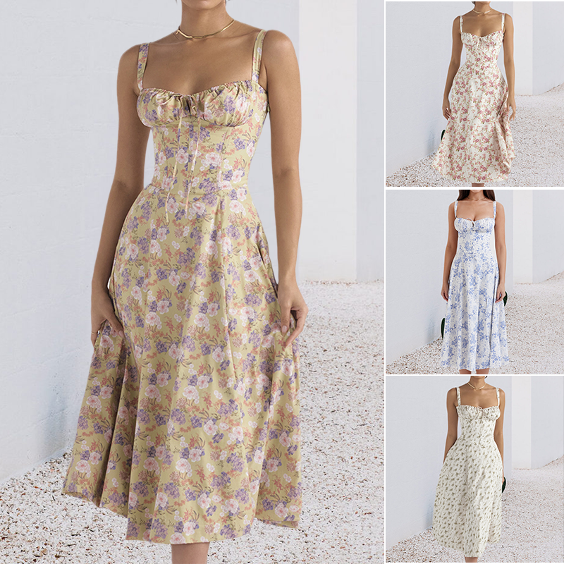 Josephin | Elegantes und sexy Korsagenkleid mit Rüschen