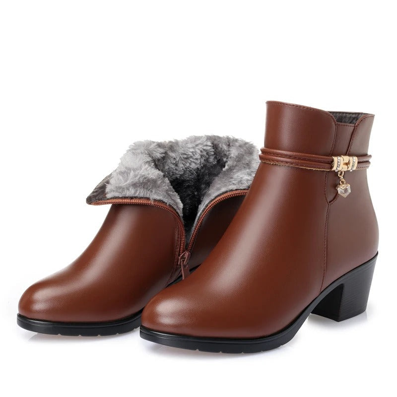 Fredirika | Elegante Stiefel mit Fleece-Futter und Reißverschluss für Damen