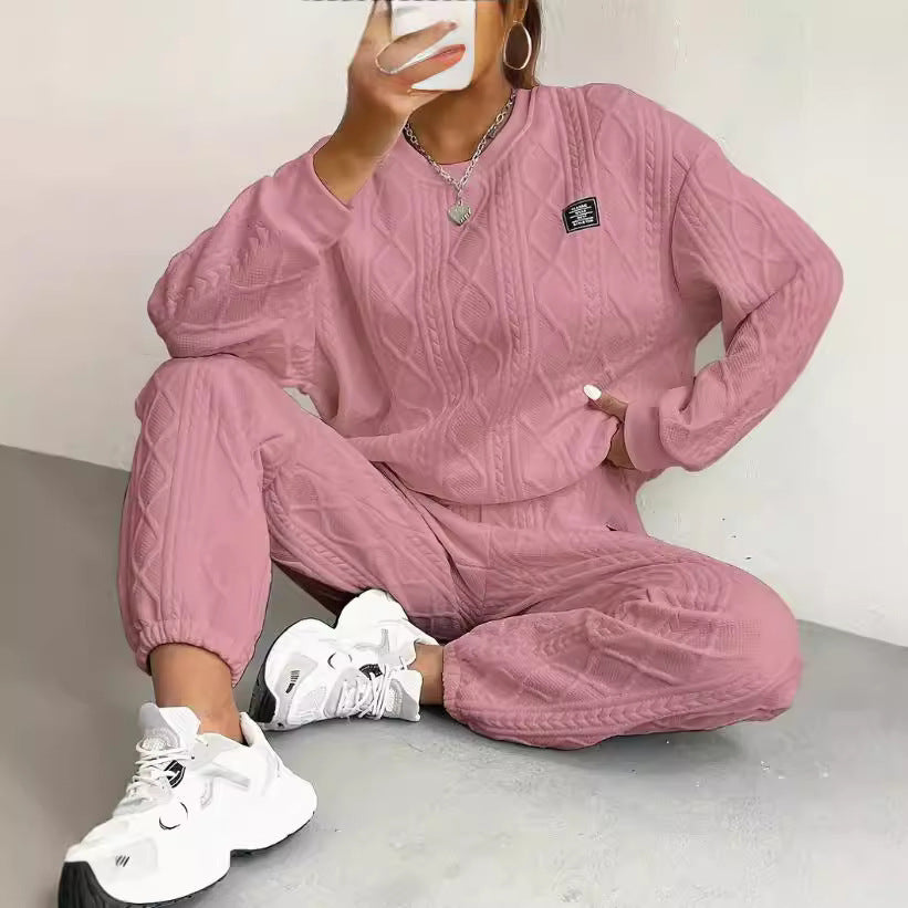 Genr | Jacquard-Pullover und -Hose für Damen