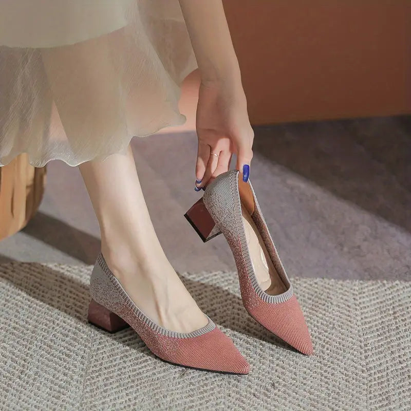 Olie  | mit weicher Sohle zum Hineinschlüpfen mit klobigen Absätzen