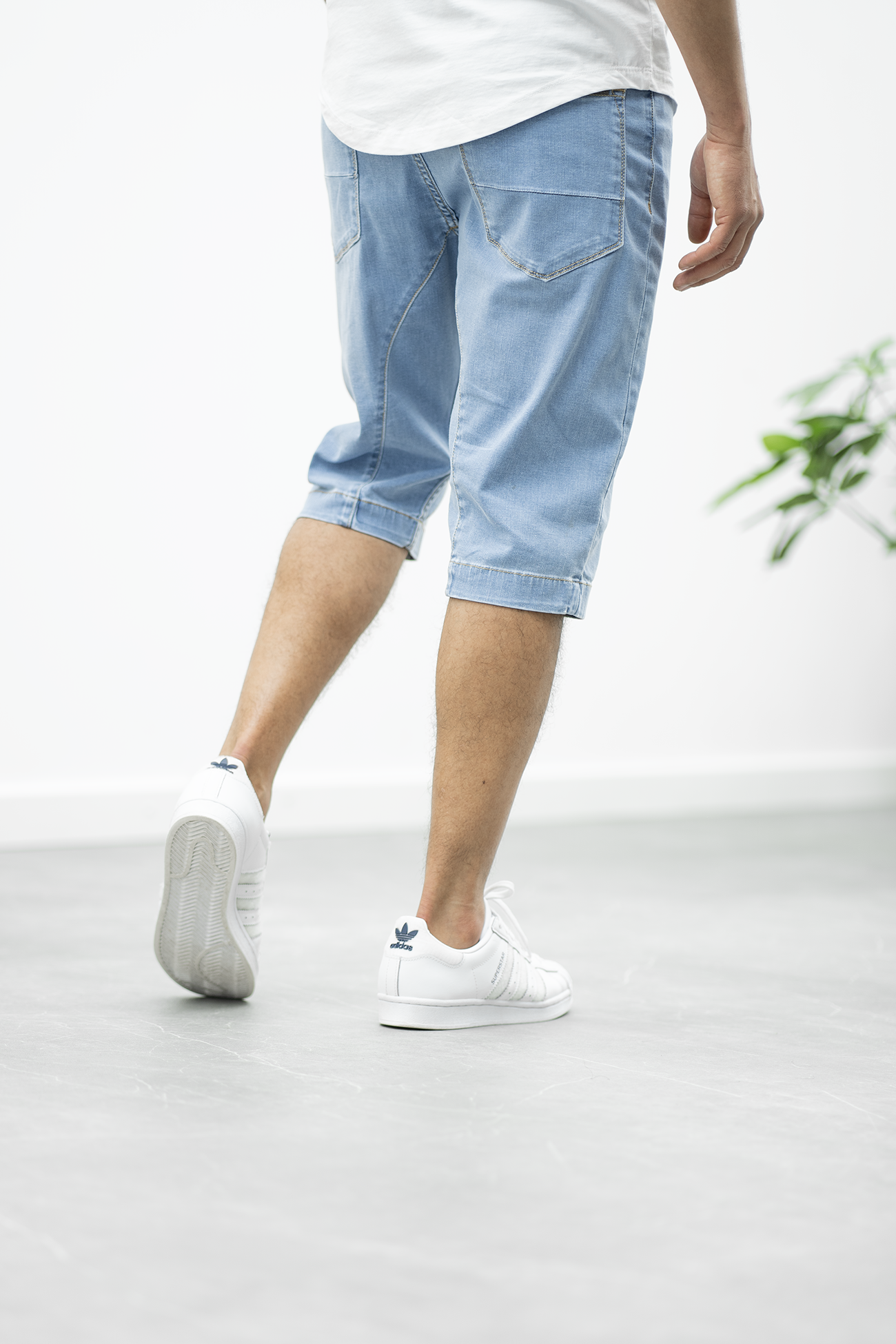 Mio | Herren Lang-Bermuda Shorts Jeans