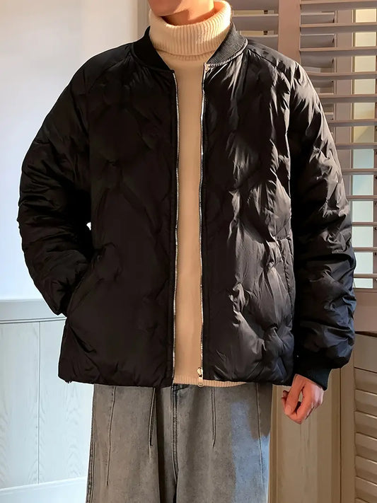 Mitt | Lässige Herrenjacke mit wattiertem Stehkragen - 100% Polyester