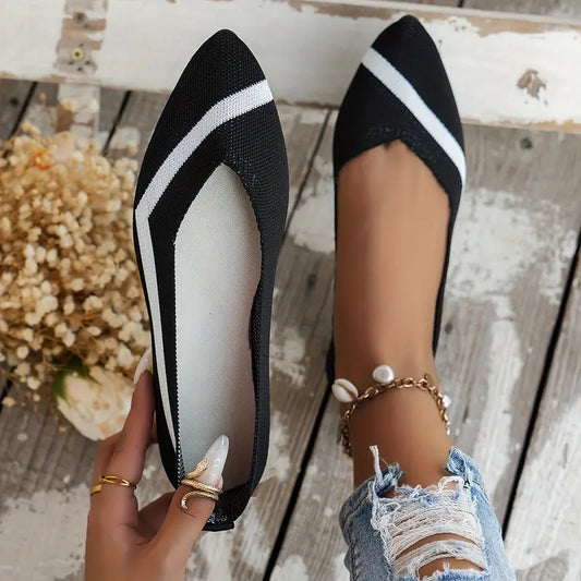 Vicky | Atmungsaktive Flachstrickschuhe für Frauen