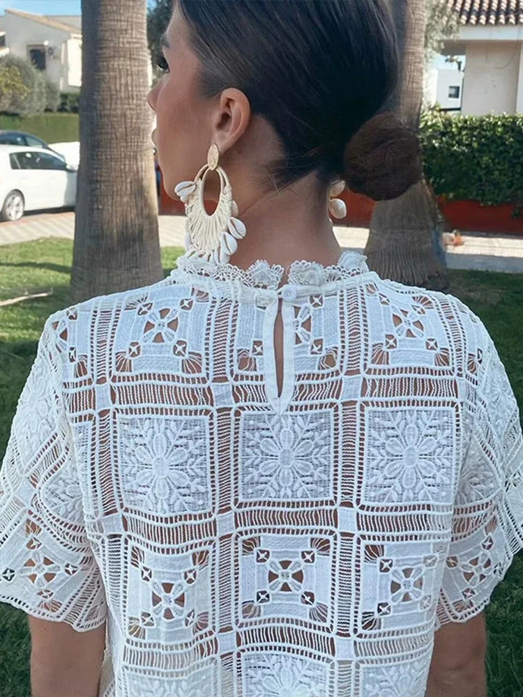 Priya | Elegante Spitzentop-Hosen-Sets