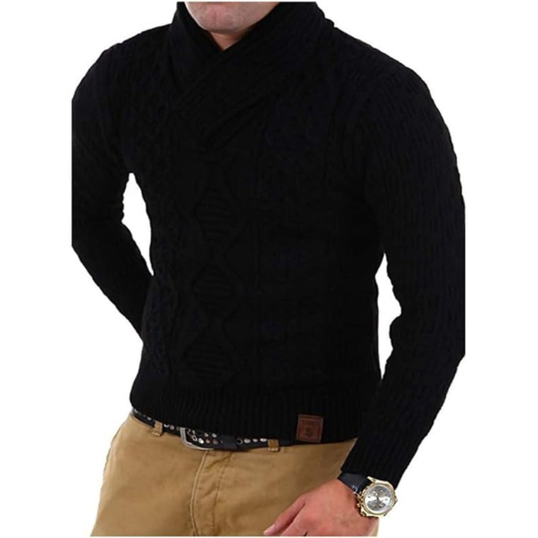 Umiya | Klassische Kabelstrick-Pullover mit Rollkragen