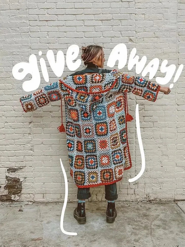 Liunce | Bohème Häkel-Strickjacke