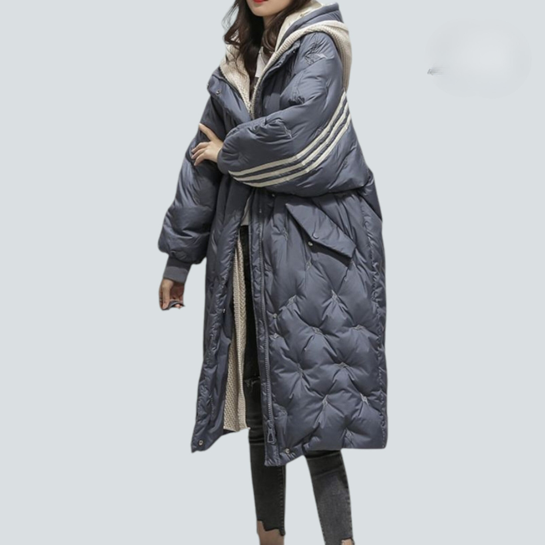 Damen | Lange Jacke Beige