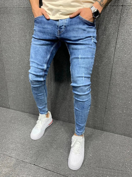 Jaxon | Pantaloons aus effilochiertem Denim