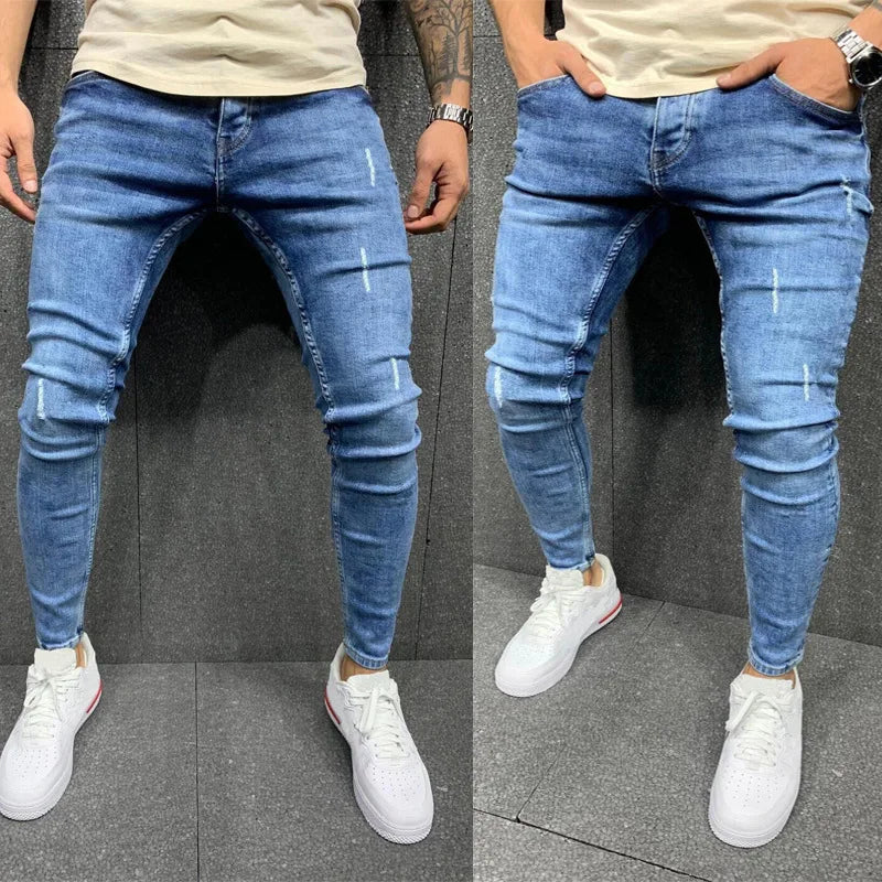 Jaxon | Pantaloons aus effilochiertem Denim