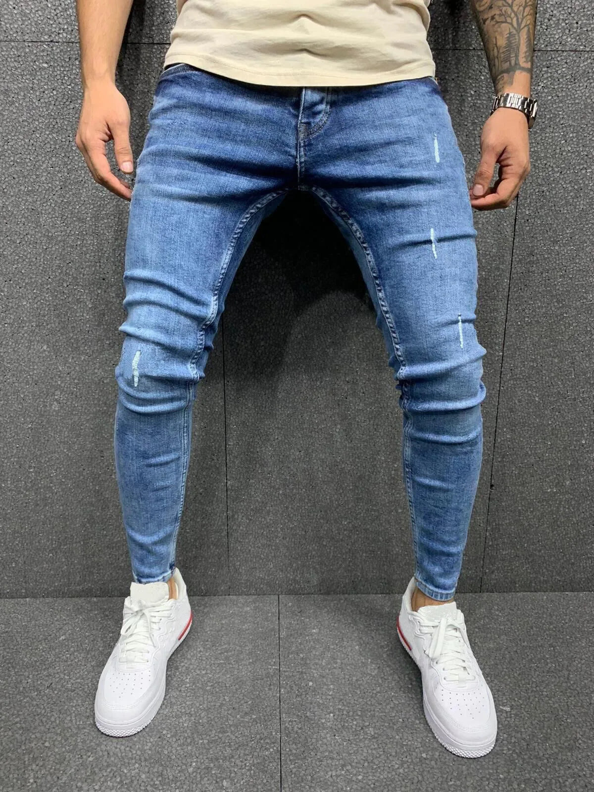 Jaxon | Pantaloons aus effilochiertem Denim