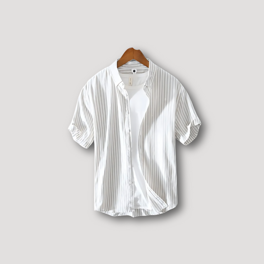 Wilhelm | Streifen Button Down Kurzarm Sommer-Outfit