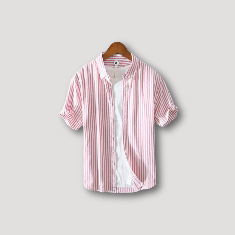 Wilhelm | Streifen Button Down Kurzarm Sommer-Outfit