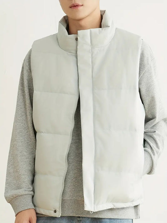 Wyiet | Herren Weste – Warme Entendaunen, Fall/Winter, Weiß