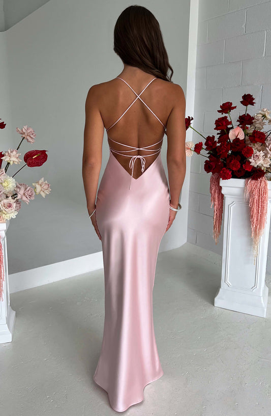 Gracey | Blush Maxi-Kleid