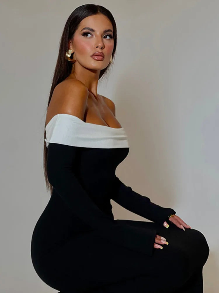 Eirys | Off-Shoulder Rückenfreies Kleid