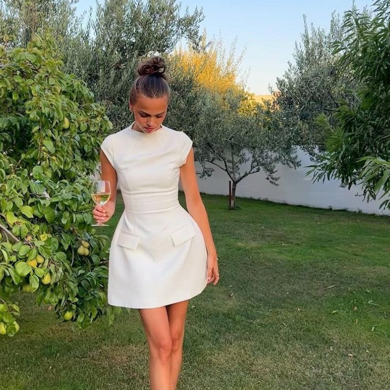 Packwood | Modisches ärmelloses Minikleid mit Taschen-Detail für Damen