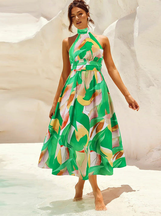 Flora | Tropisches Elegantes Sommerkleid