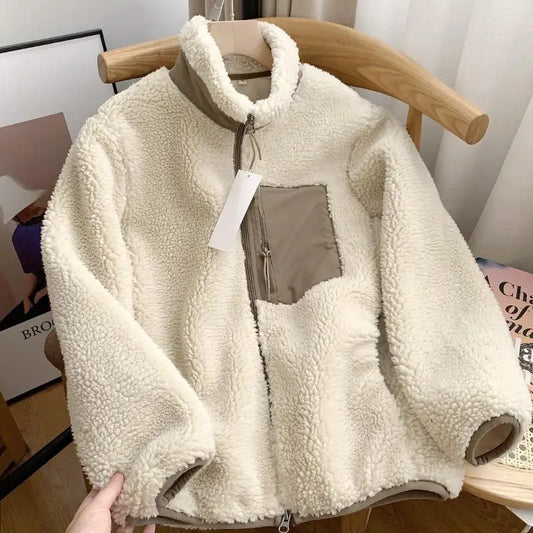 Wintt | Damen Winterjacke mit Teddy-Effekt