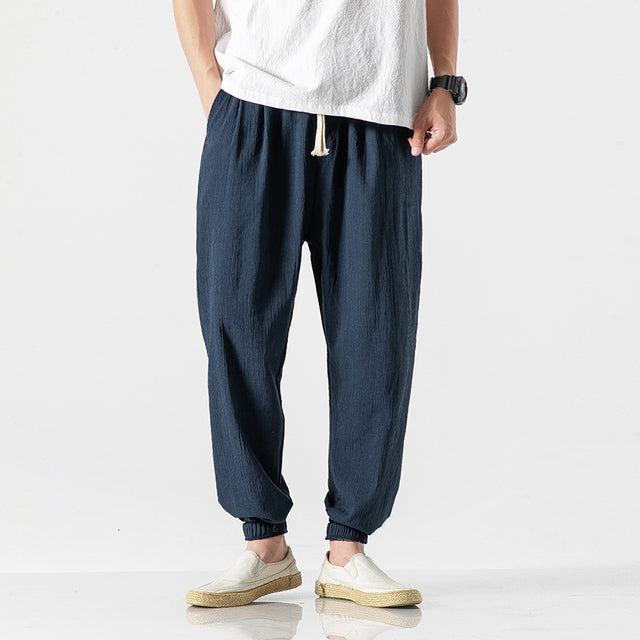 Elke | Vintage Herren Sommer Leinenhose