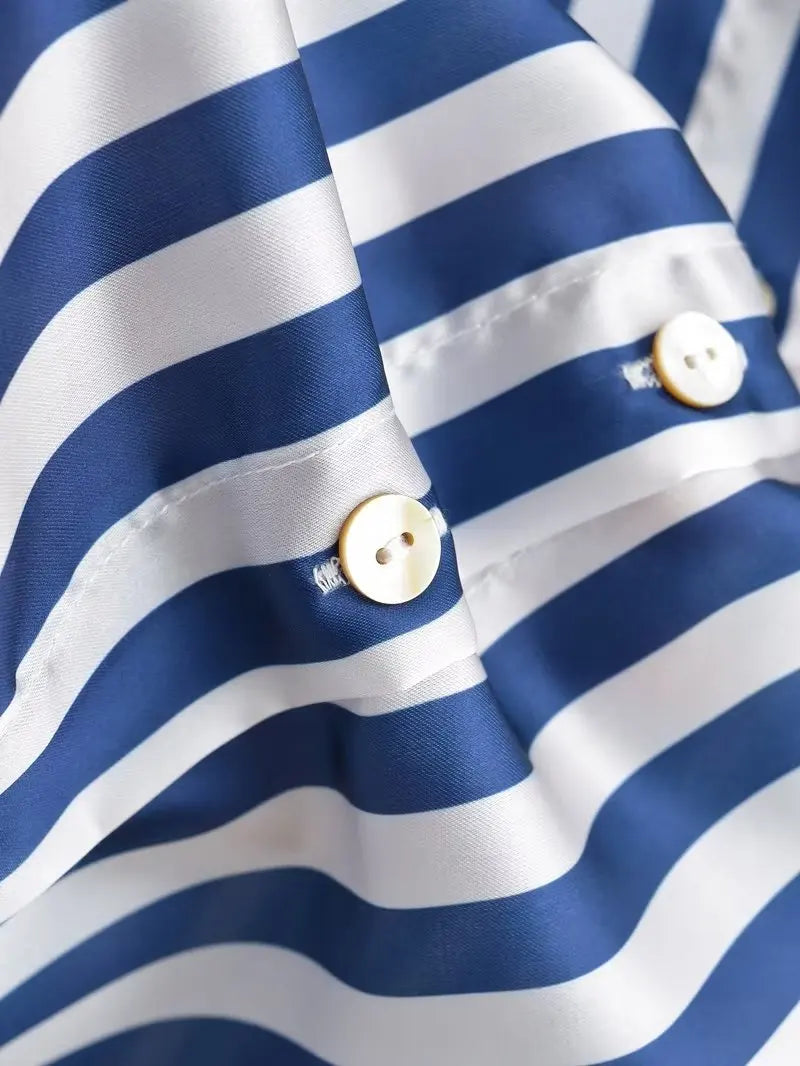 Harris | Lockere Bürobluse mit V-Ausschnitt