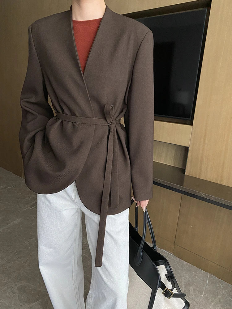 Vaiba | Designer-Blazer mit geraffter Taille