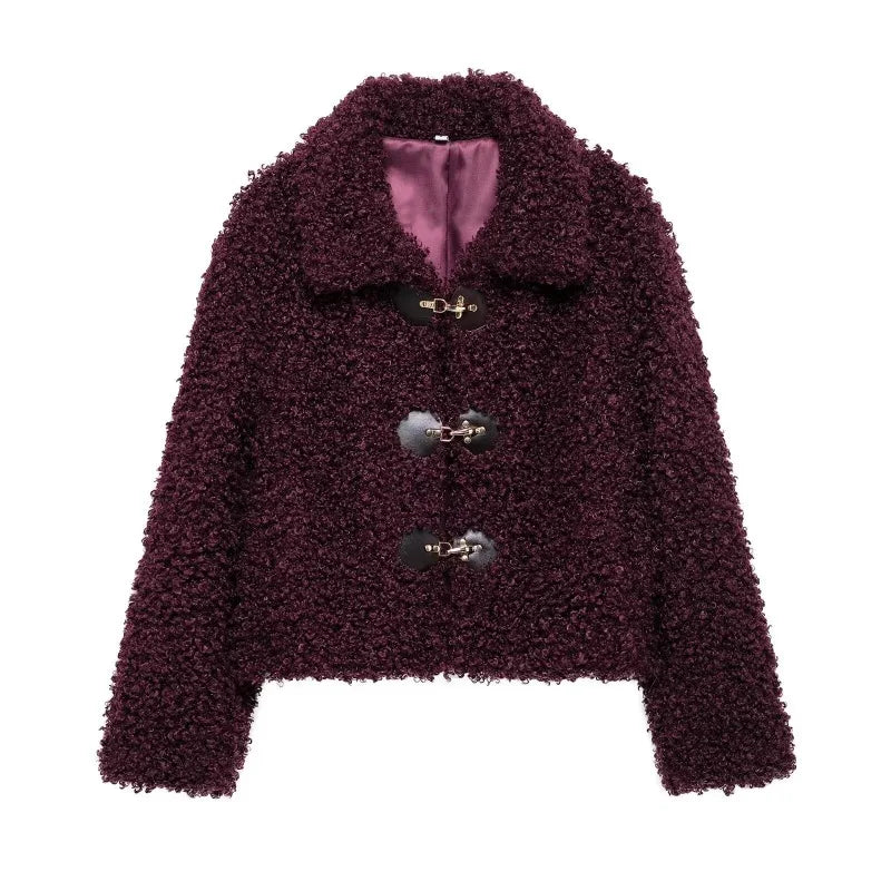 Jiane | Dicke warme Kunstwolljacke für Frauen