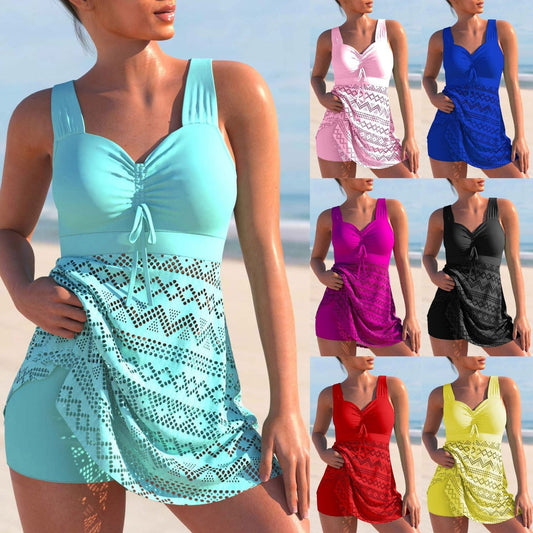 Lorna | Gestepptes Tankini-Set