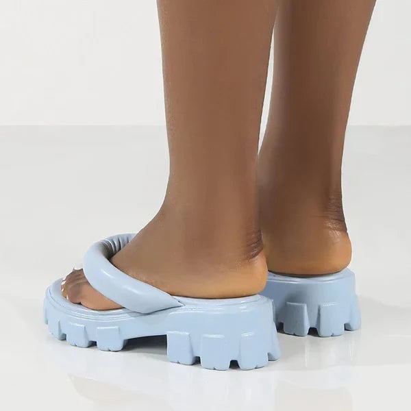 Ilyana | Strand-Slides mit dicker Sohle