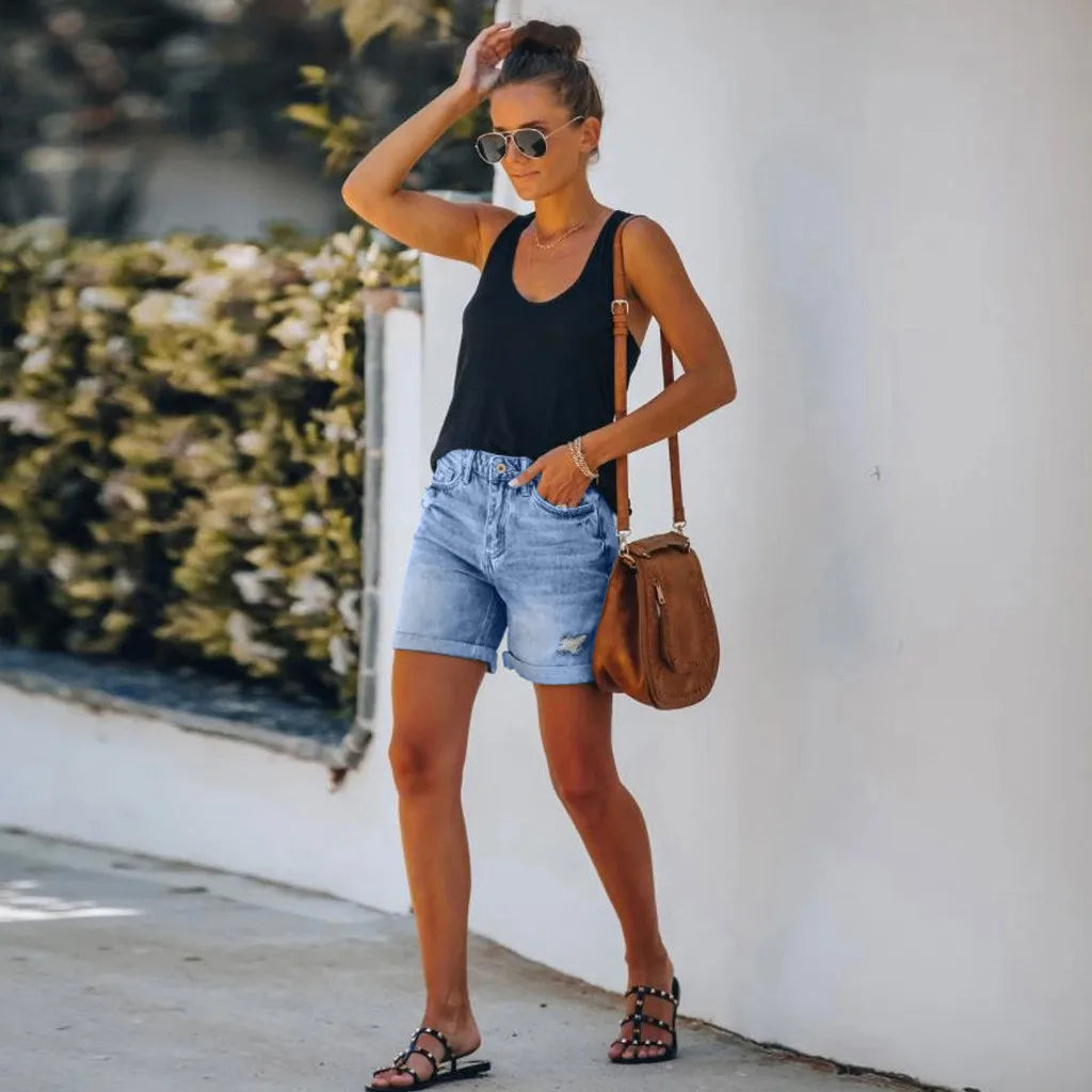 Yalena | Denim shorts