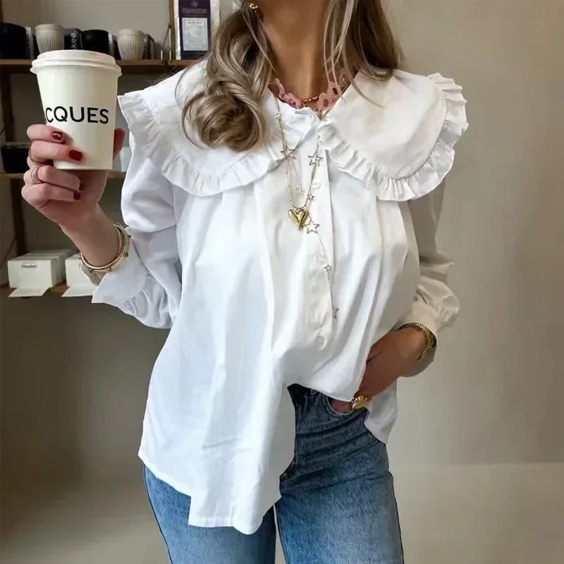 Chandlere | Damen Crop Top mit Rüschen