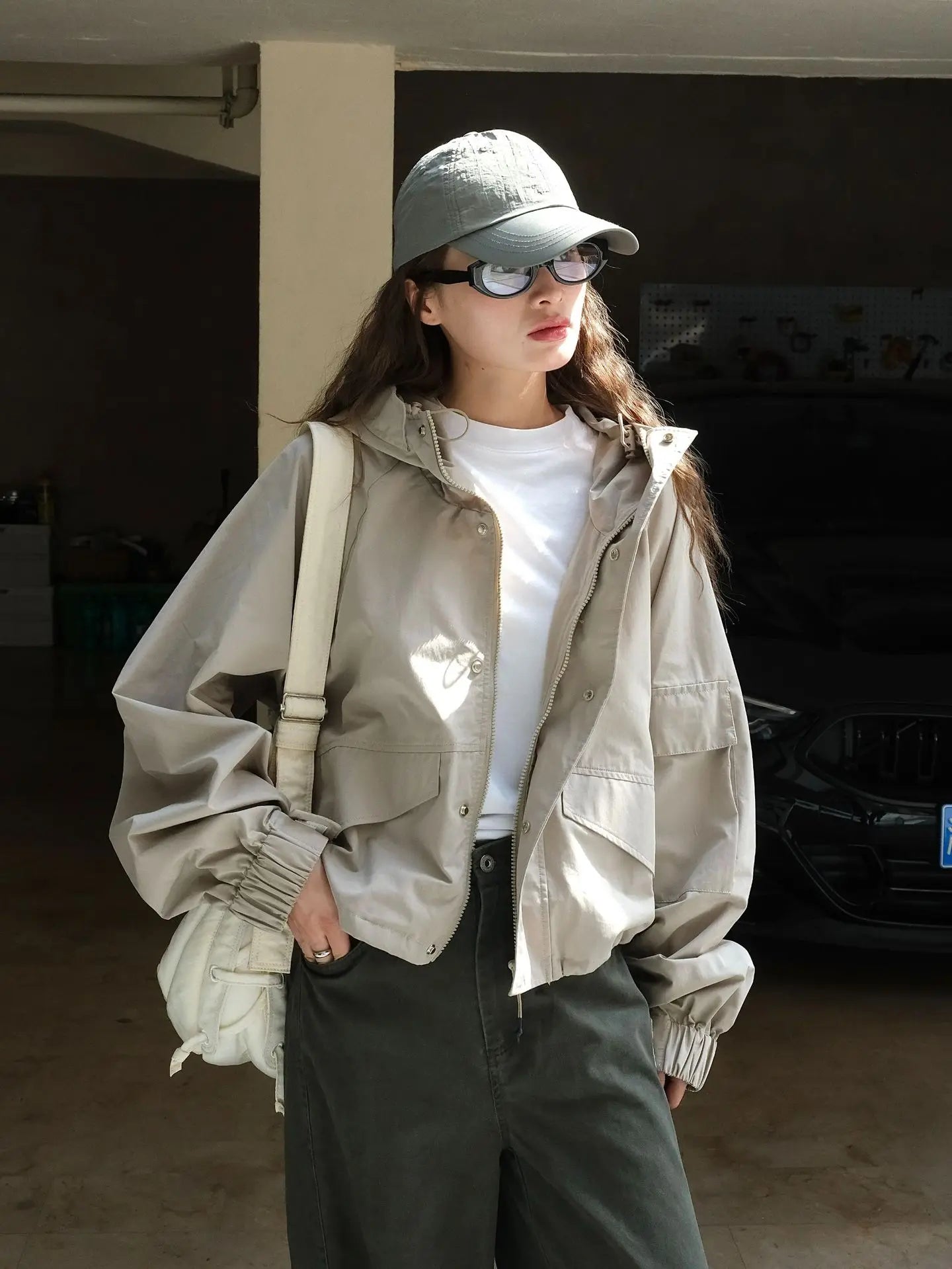 Delina | Lockere Kapuzenjacke für Damen aus Baumwolle