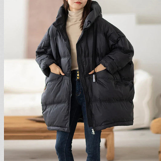 Serrna | Oversized Pufferjacke für Damen – Warm und Elegant für den Winter