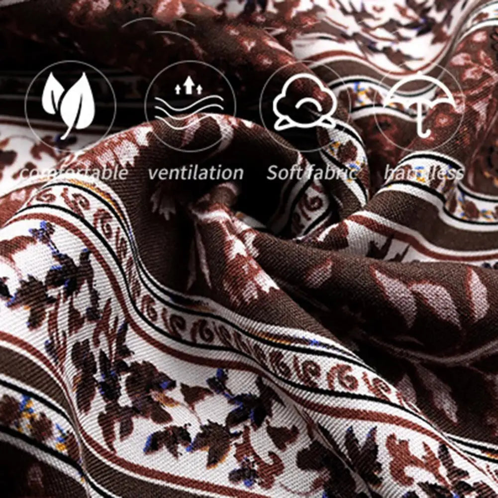 Greta | Gemusterte Weite Hose