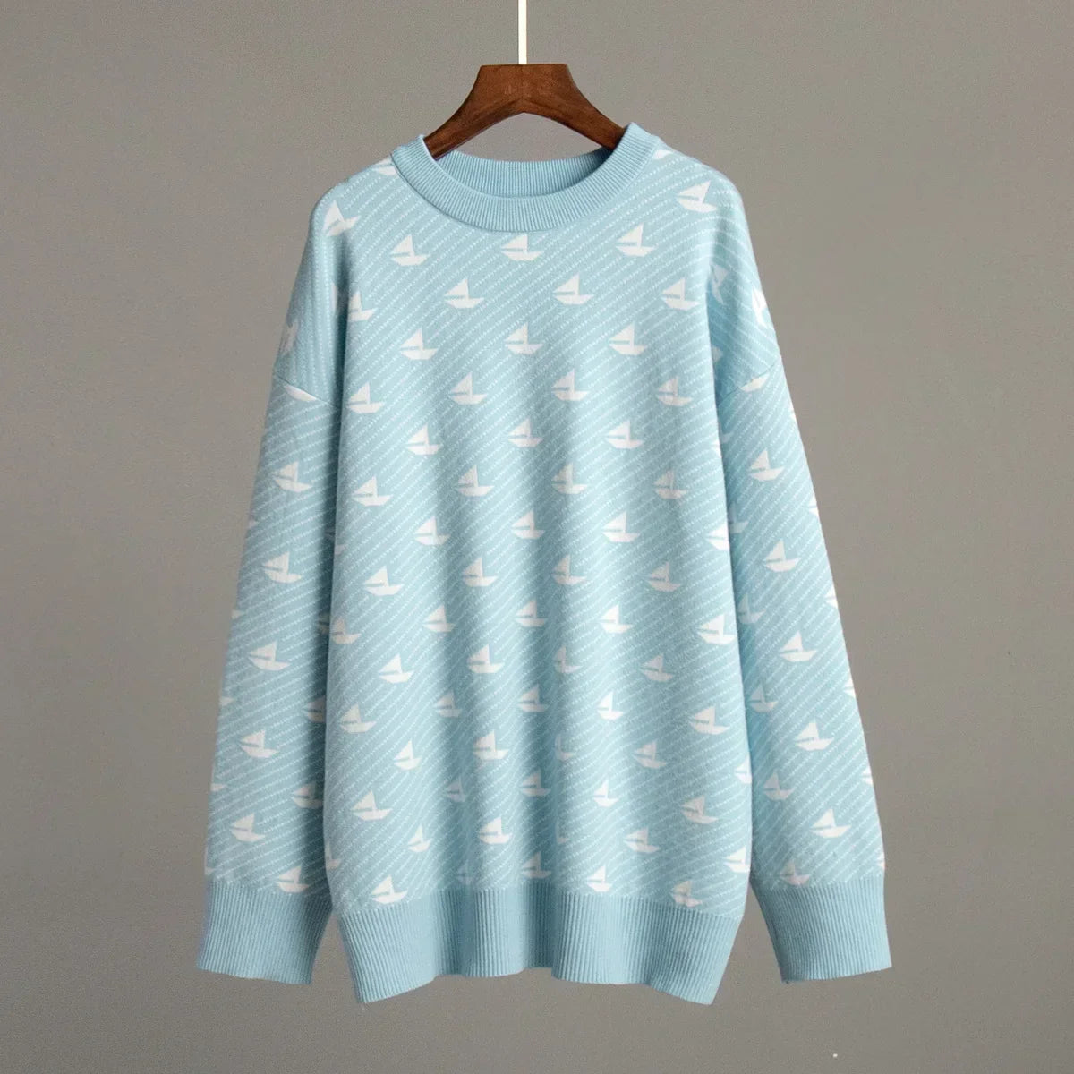 Mariala | Modischer Strickpullover mit chicem Print für Damen