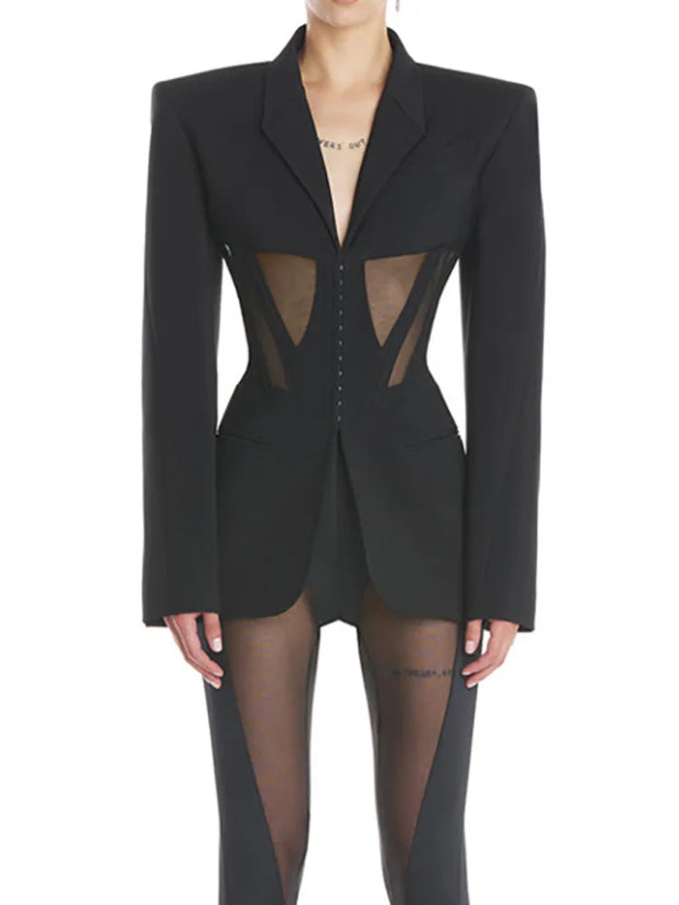 Casey | Modischer Damen Blazer mit Karo-Muster