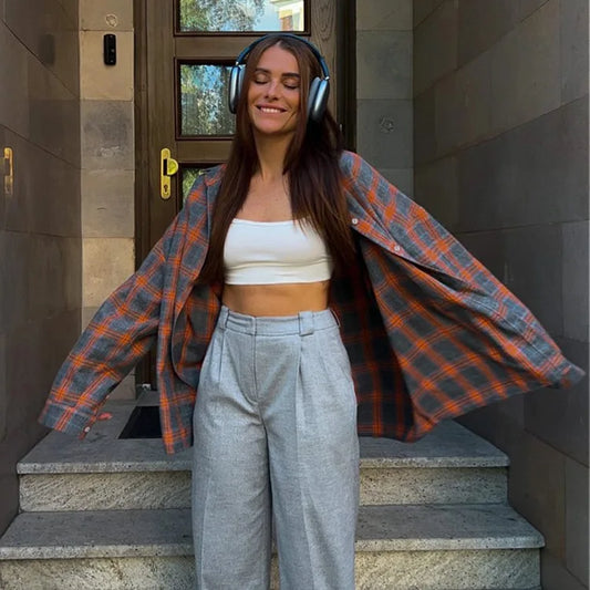 Finley | Lockere Vintage-Bluse mit langen Ärmeln